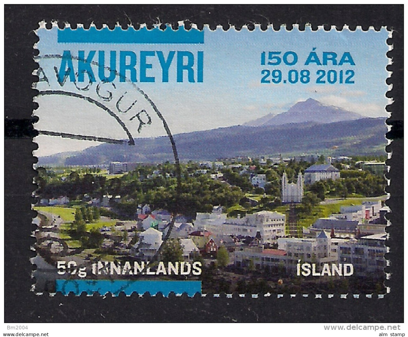 2012 Iceland  Island Mi. 1356 I Used   150 Jahre Stadt Akureyri - Gebruikt