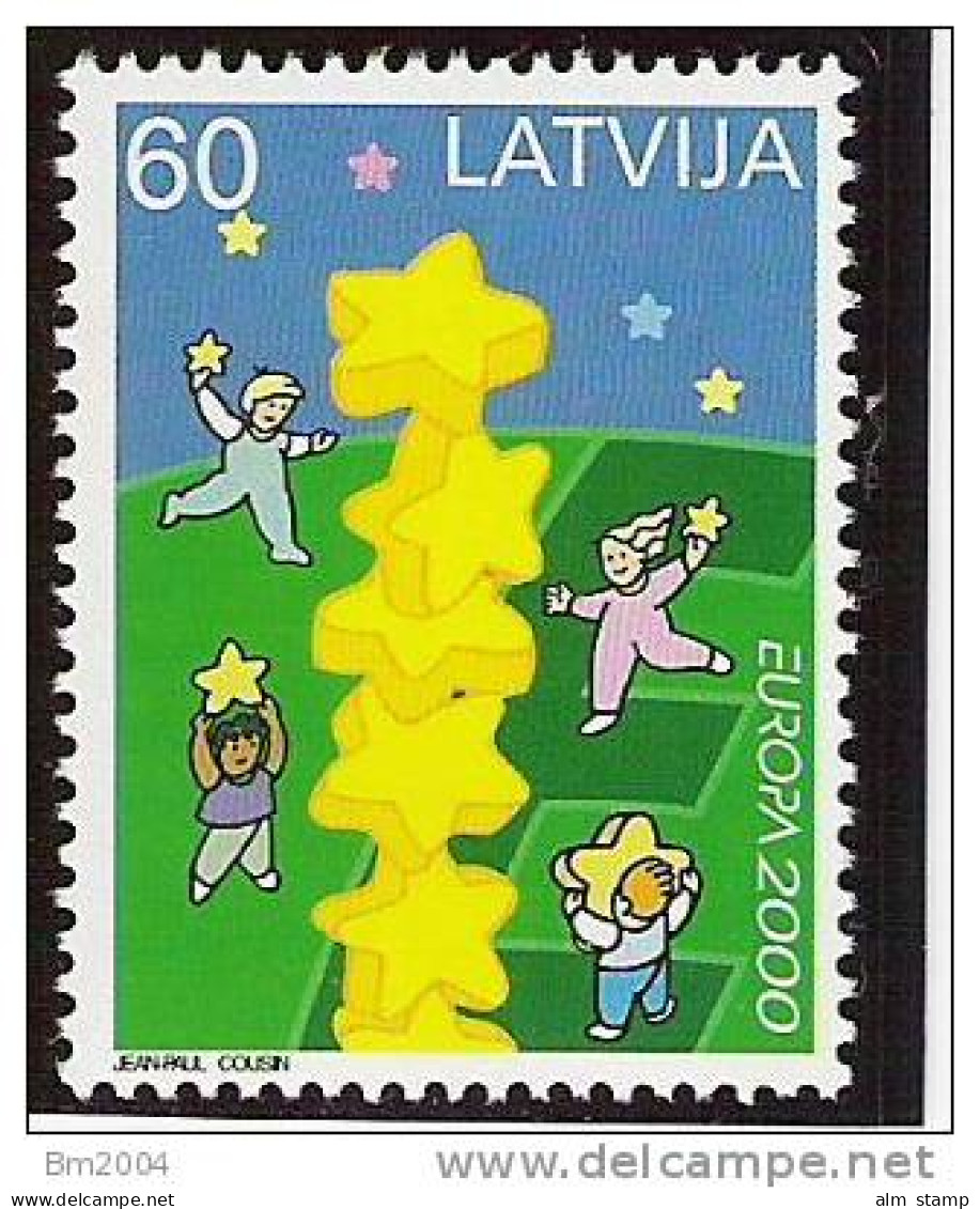 2000  Lettland Mi. 519 **MNH  EUROPA Kind Mit Stern - 2000
