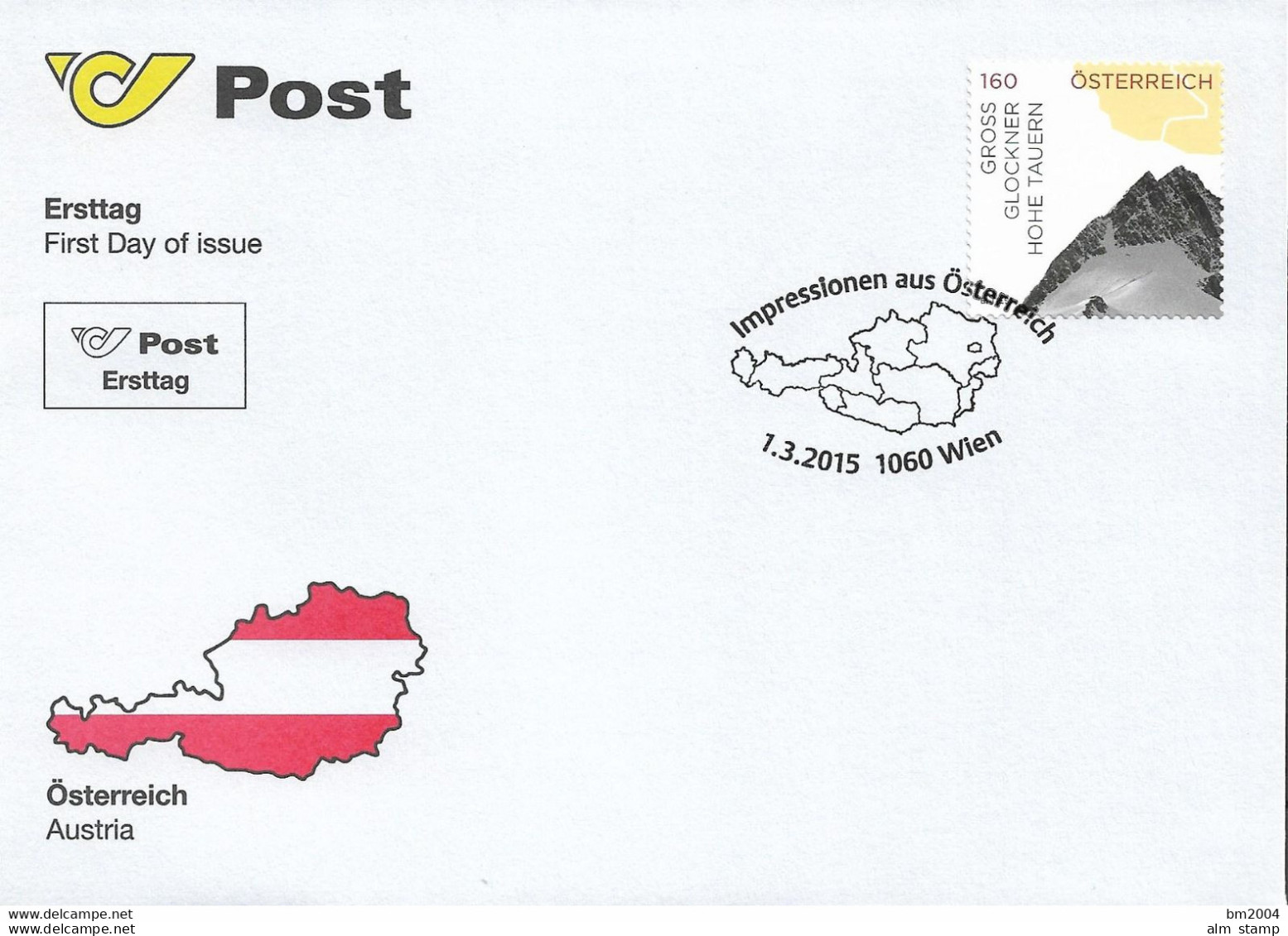 2015 Austria Österreich Mi. 3183-90 FDC  Impressionen aus Österreich. Rollenmarken