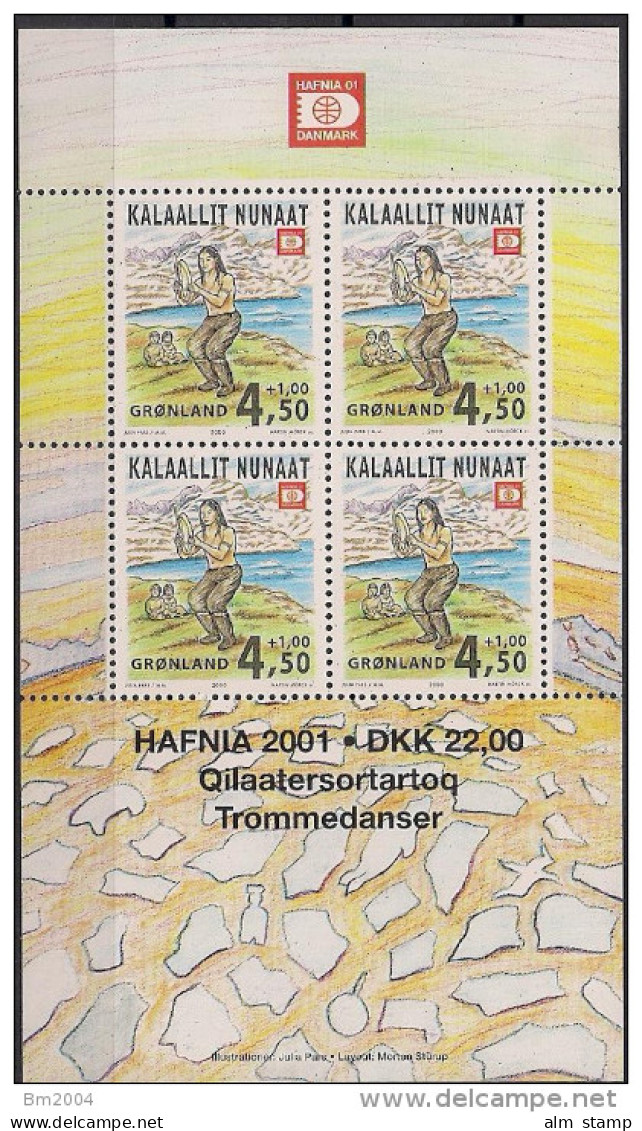 2000 Grönland Mi. Bl. 19 **MNH  HAFNIA ’01, - Blocks & Sheetlets