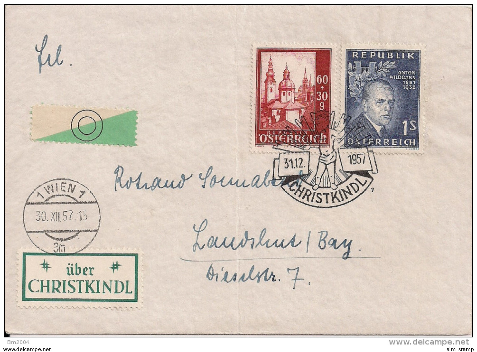 1957 Austria Cristkindl Brief - FDC