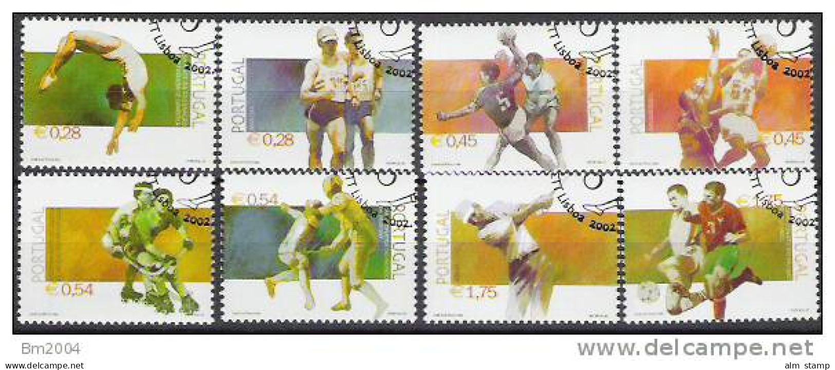 2002  Portugal    Mi.  2603-10   Used Sport. - Used Stamps