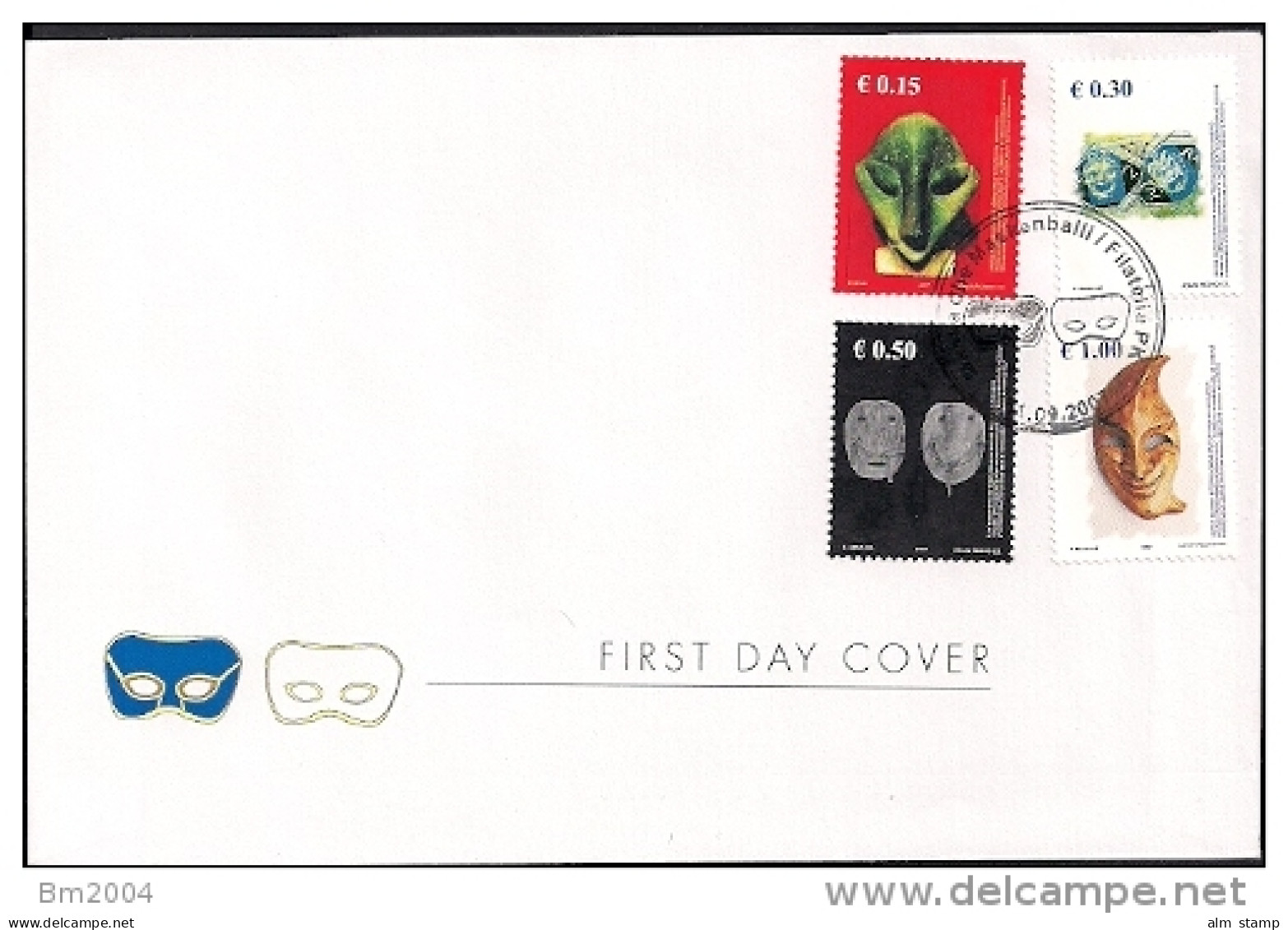 2007 Kosovo   Mi.  79-82  FDC   Masken - Karnaval