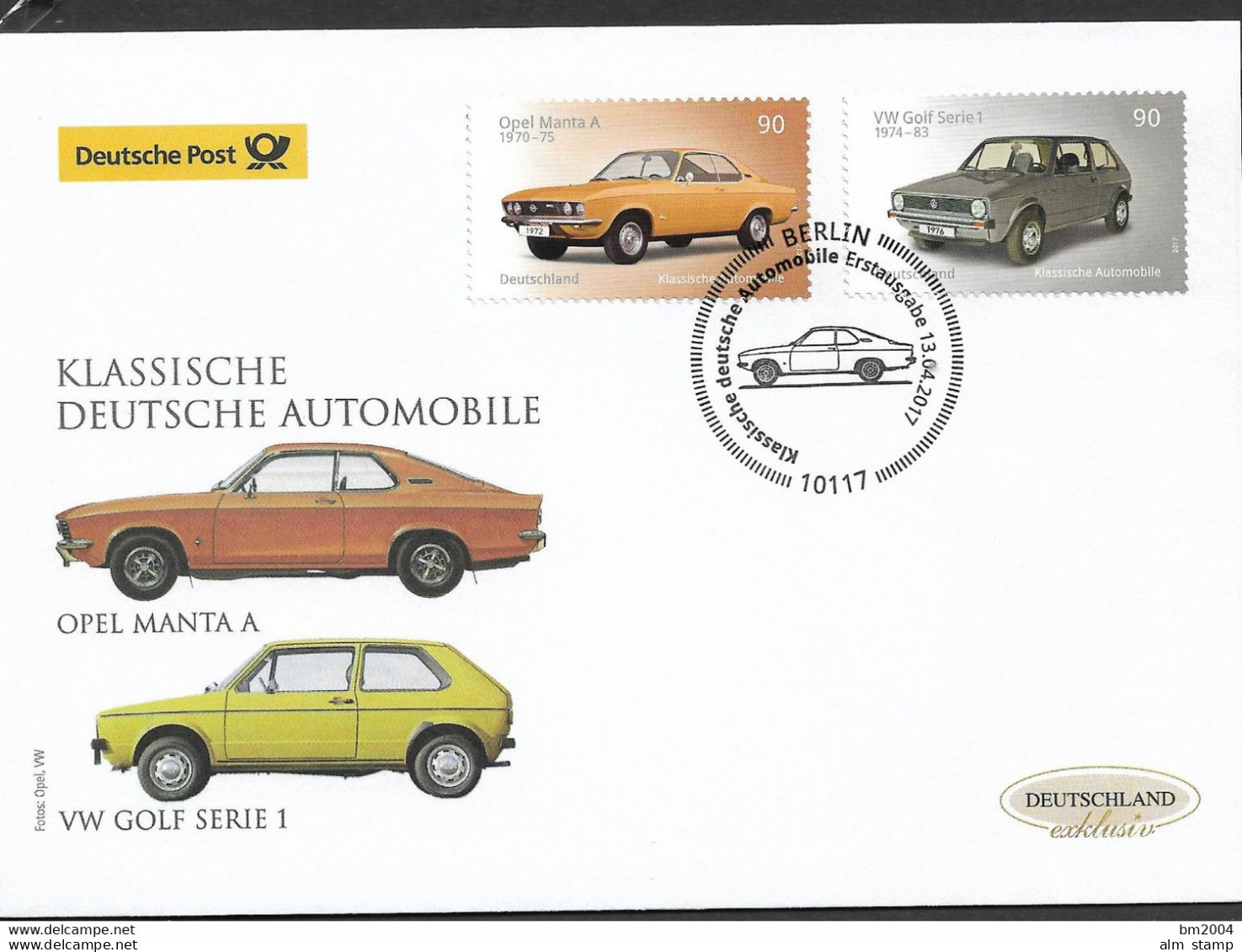 2017 Deutschland  Allem. Fed. Germany   Mi. 3297-8 FDC   . Klassische Deutsche Automobile - 2011-…