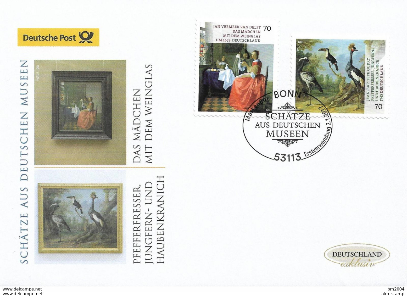 2017 Deutschland  Allem. Fed. Germany   Mi. 3280-1 R  FDC . Schätze Aus Deutschen Museen - 2011-…