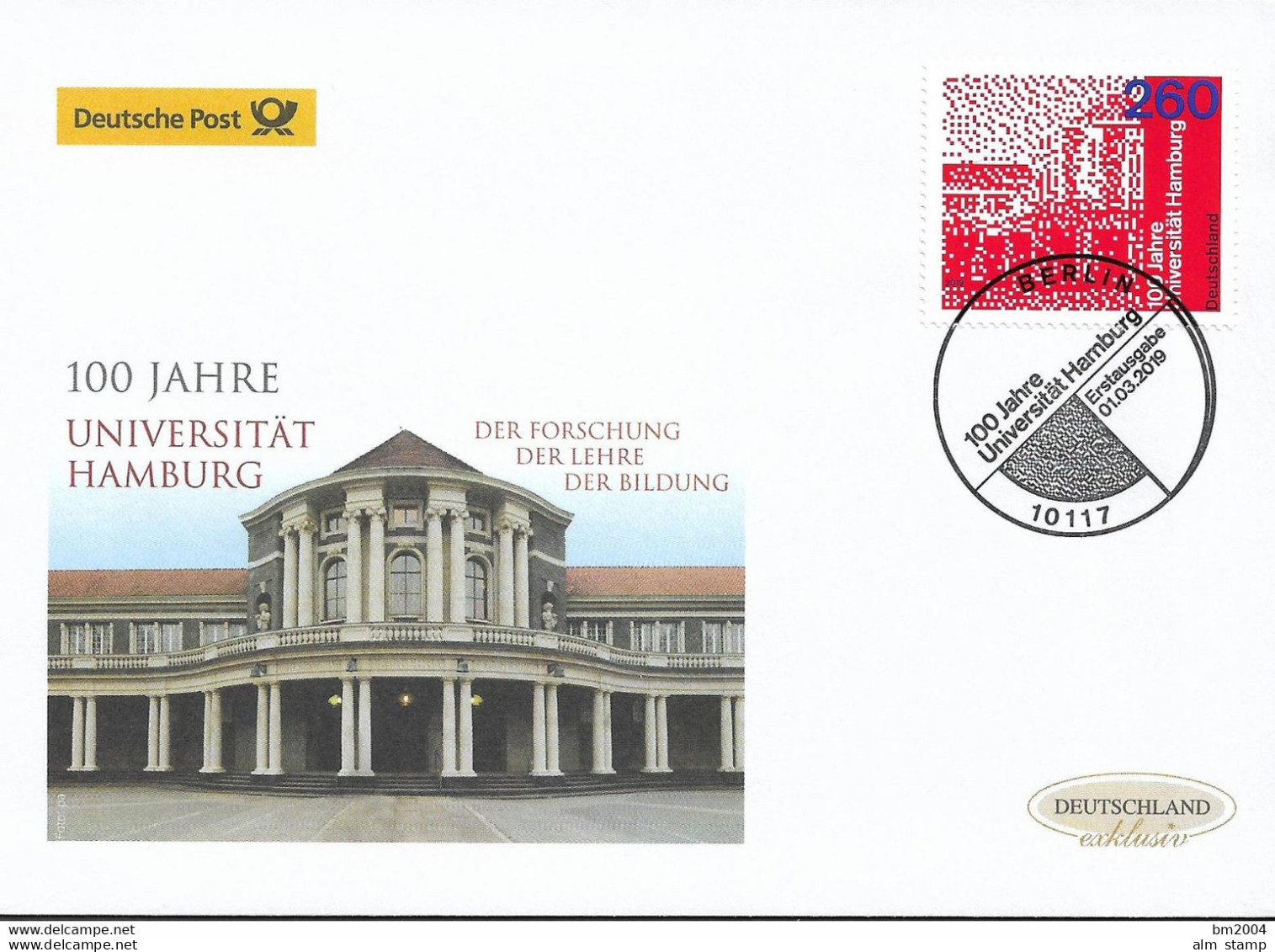 2019 Allem. Fed. Deutschland Germany Mi. 3449  FDC 100 Jahre Universität Hamburg - 2011-…