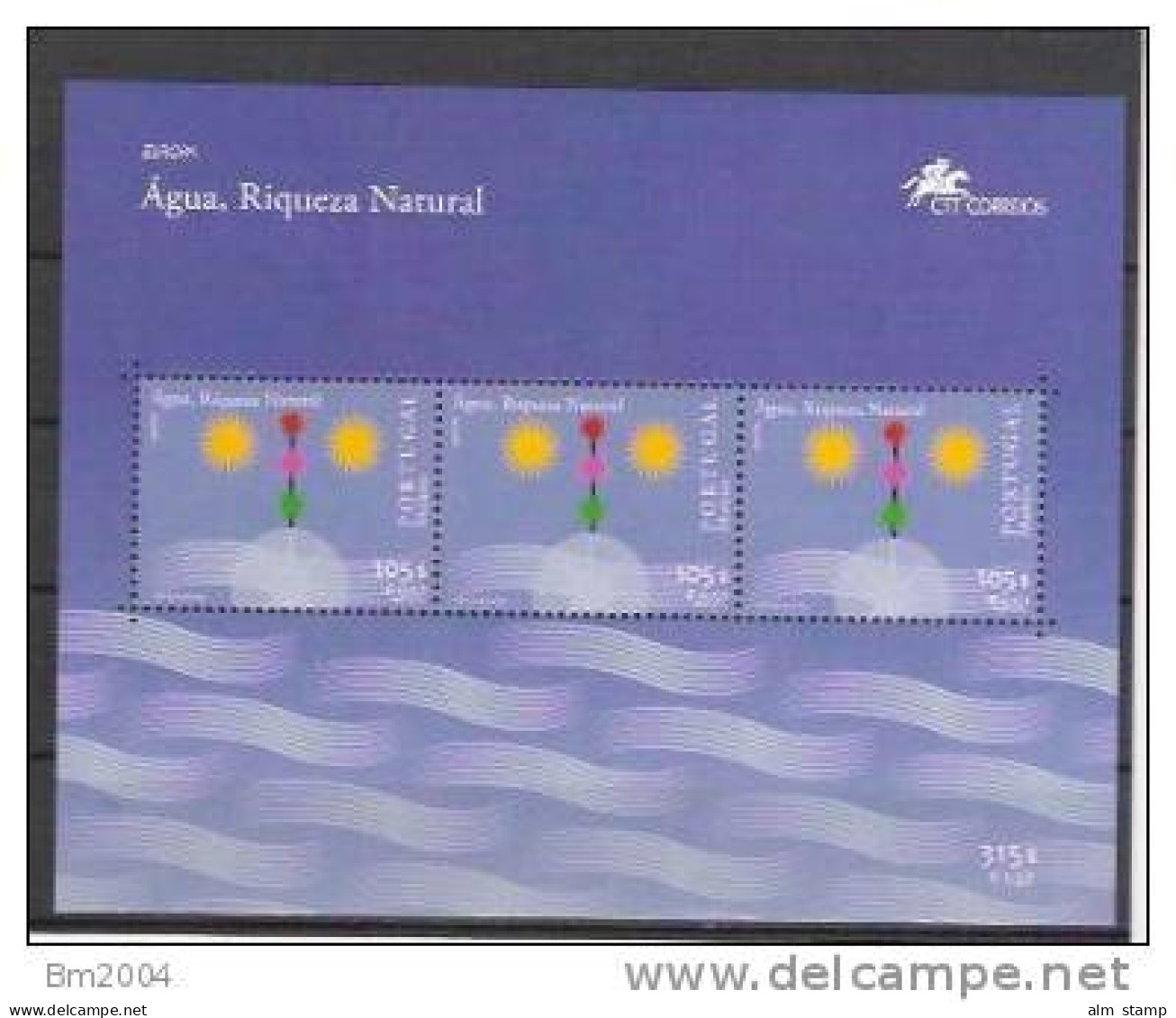 2001 Madaira    Mi. Bl. 23 ** MNH  Europa  Water - Natural Treasure. - 2001