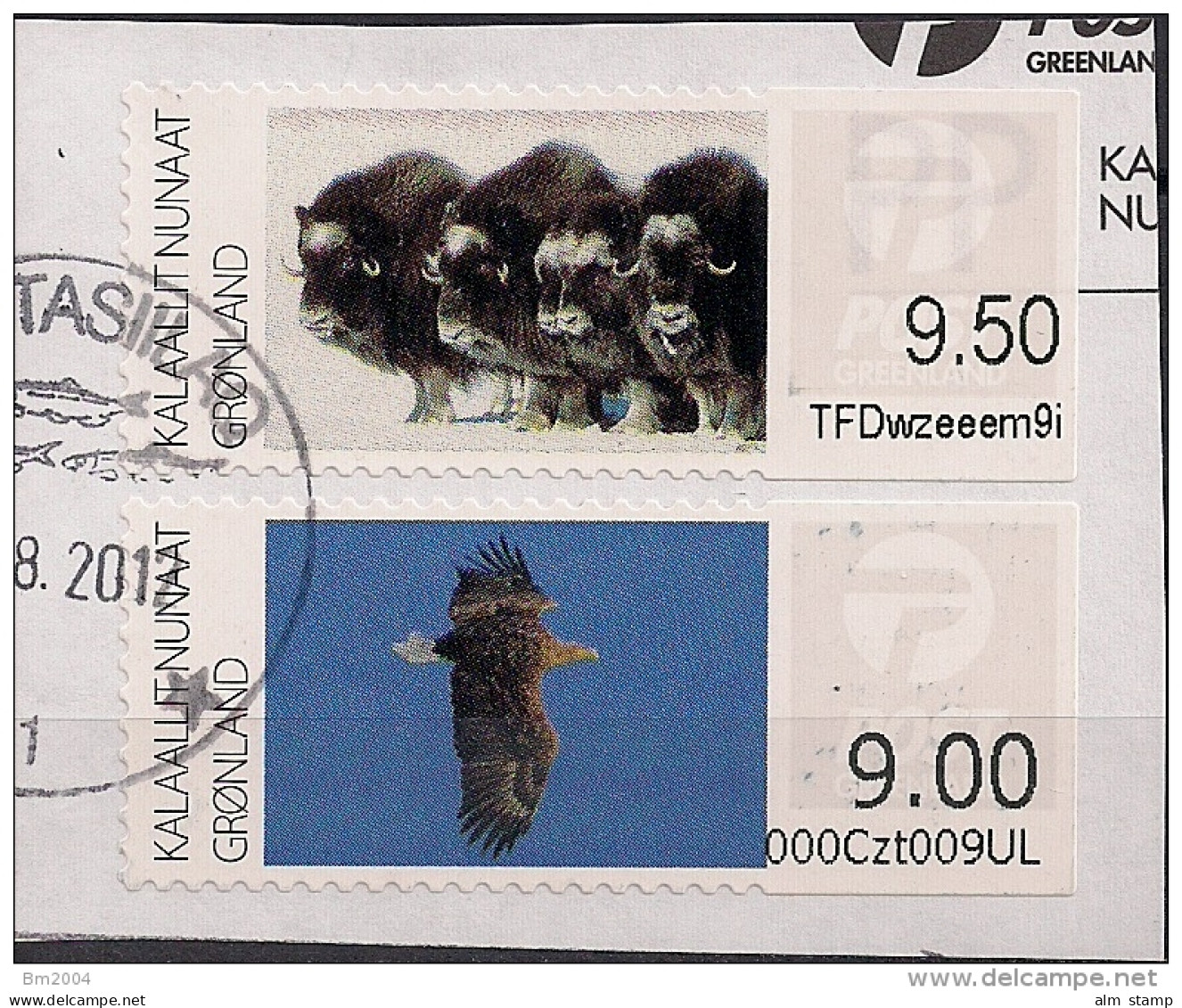 2011 Grönland Mi. 5 -6 Automatenmarke Used - Used Stamps