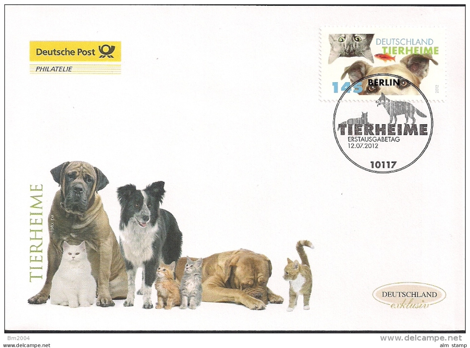 2012 Deutschland Allem.Fed. Mi. 2945   FDC  Tierheime - 2011-…