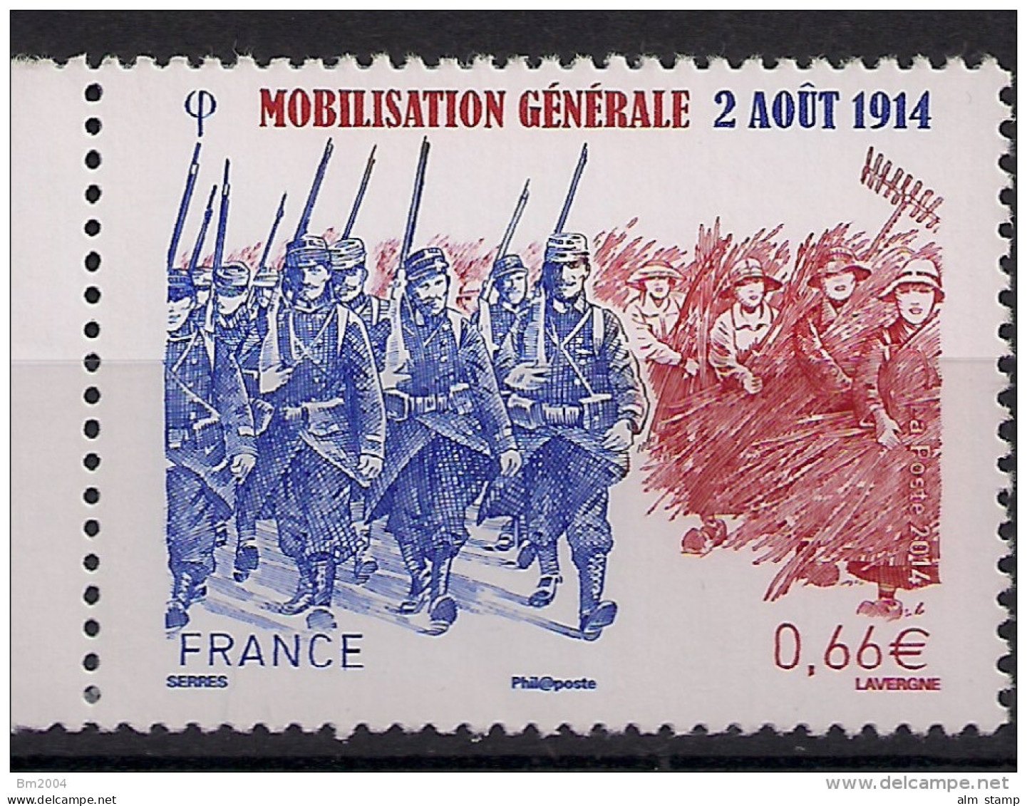 2014 France Mi. 5948**MNH  100. Jahrestag Des Ausbruchs Des Ersten Weltkrieges - Neufs