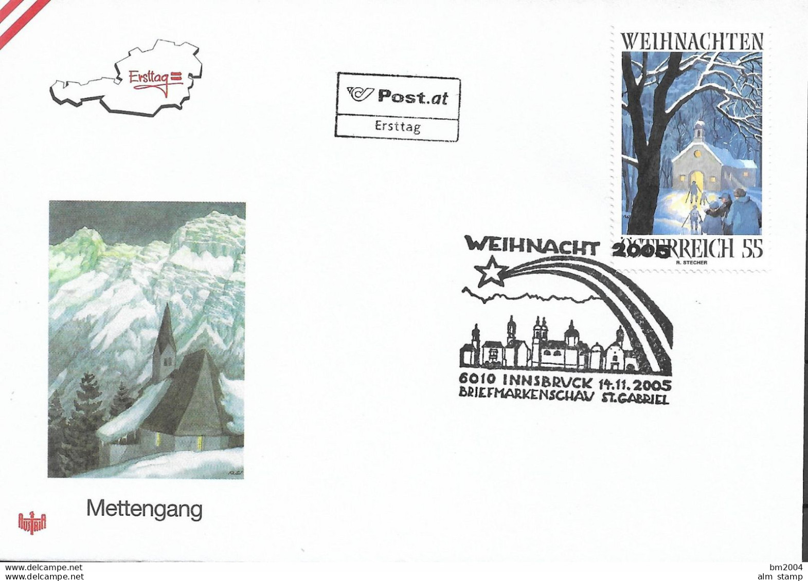 2005 Österreich  Austria Mi.  2561 FDC  Weihnachten - FDC