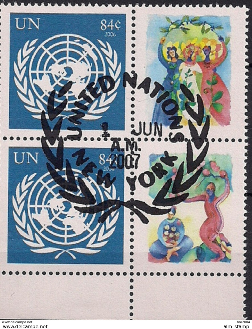 2007 UNO NY  Mi. 1065 Used   Grußmarke - Used Stamps