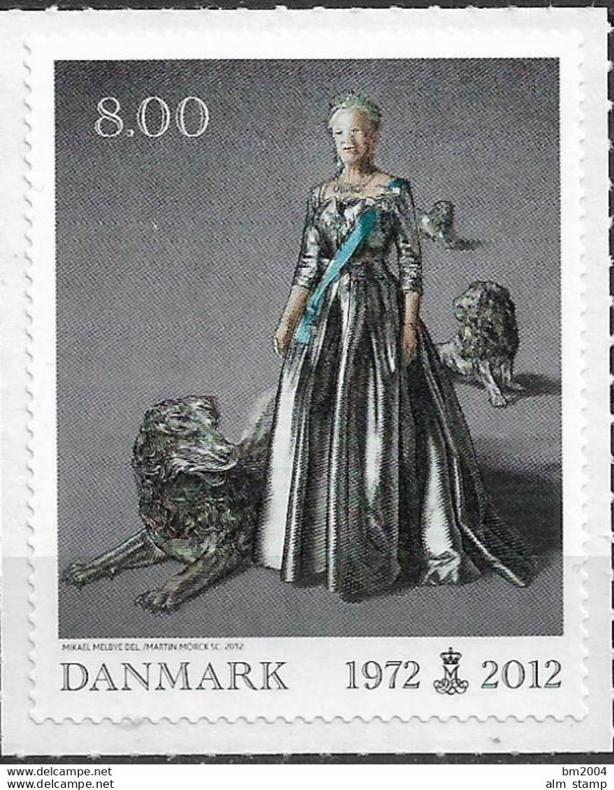 2012 Dänemark Mi.1692**MNH  : 40 Jahre Regentschaft Von Königin Margrethe II - Ongebruikt