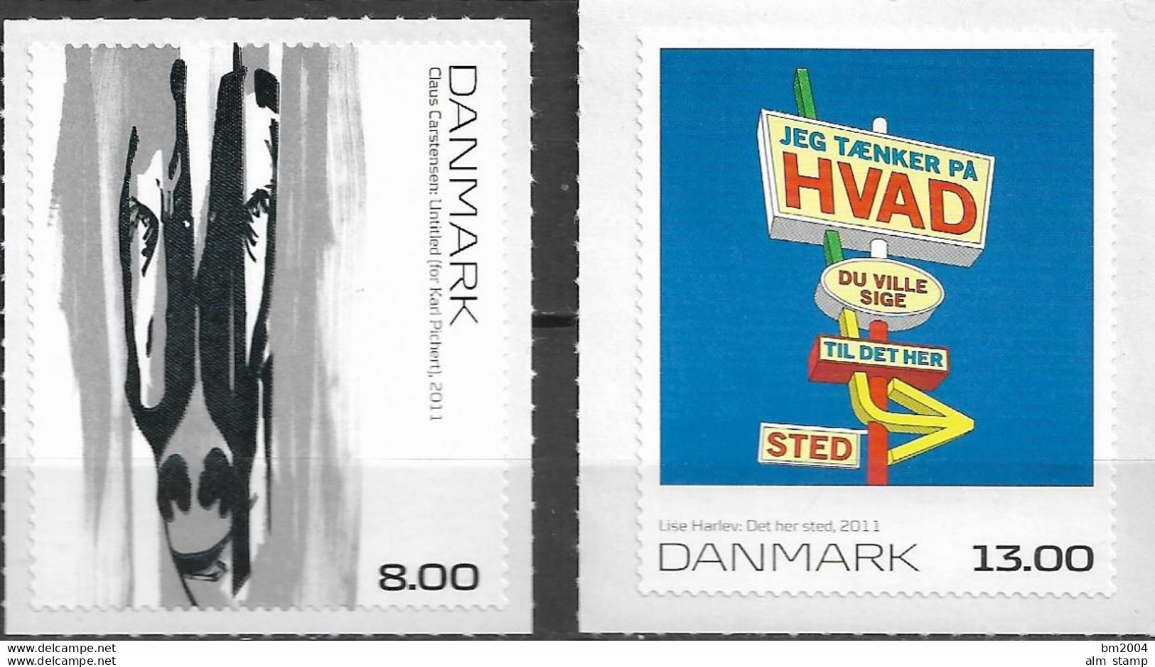 2011 Dänemark Mi. 1638-9**MNH  . Kunst. - Nuovi