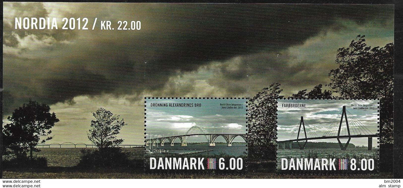 2012 Dänemark Mi. Bl 46**MNH  : Internationale Briefmarkenausstellung NORDIA - Nuovi