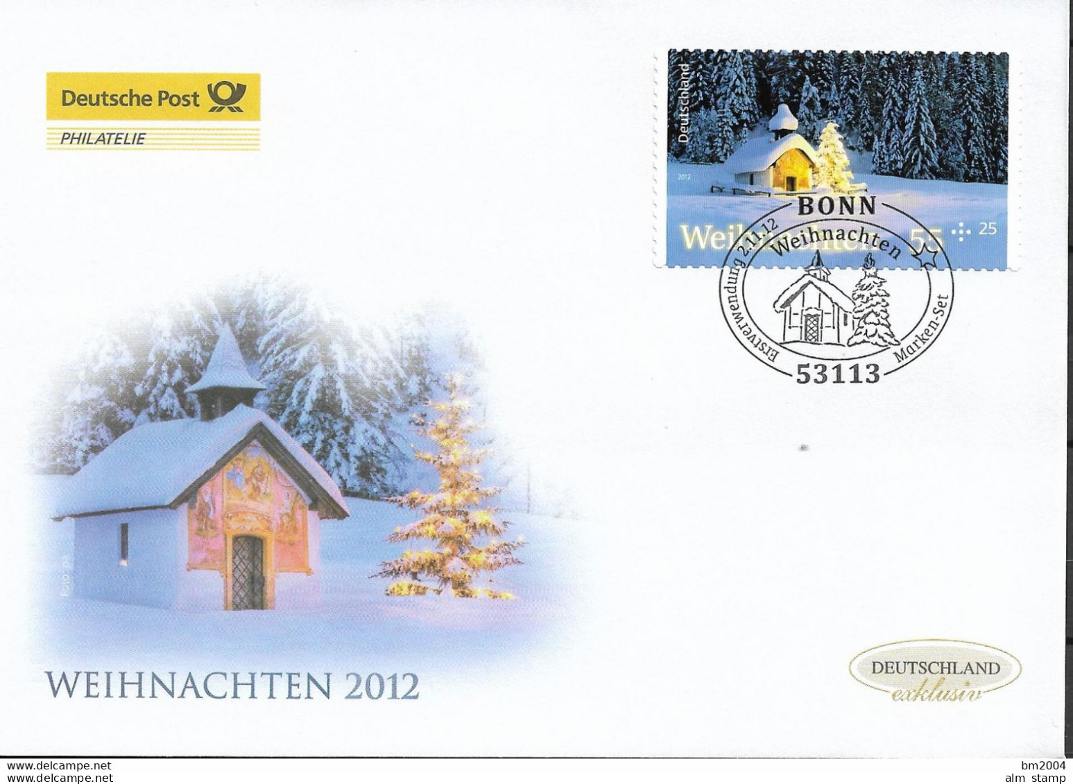 2012 Deutschland  Allem. Fed. Germany  Mi. 2966 FDC    Weihnachten. - 2011-…