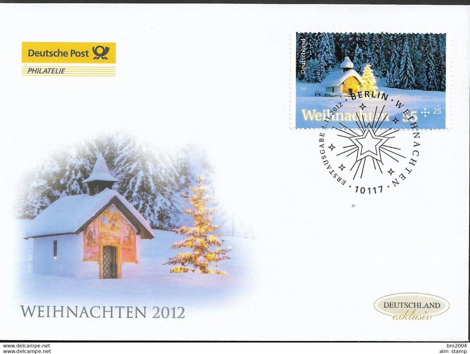 2012 Deutschland  Allem. Fed. Germany  Mi. 2961 FDC   Weihnachten - 2011-…