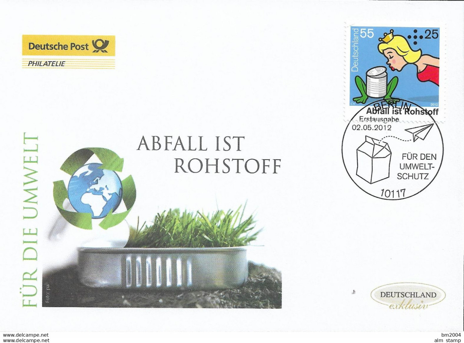 2012 Deutschland  Allem. Fed. Germany  Mi. 2932 FDC  Umweltschutz: Abfall Ist Rohstoff. - 2011-…