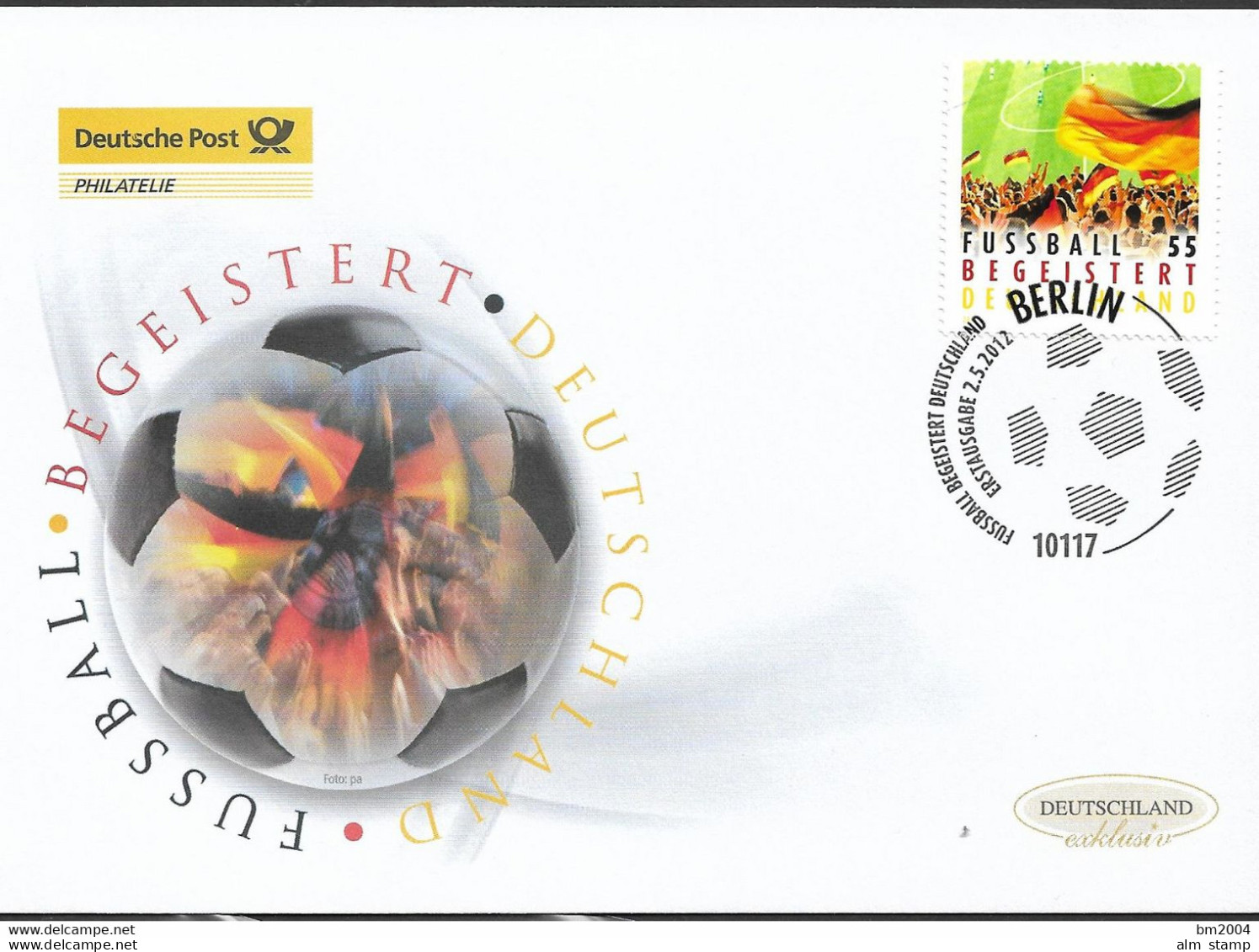 2012 Deutschland  Allem. Fed. Germany  Mi. 2930 FDC  Fußball Begeistert Deutschland - 2011-…