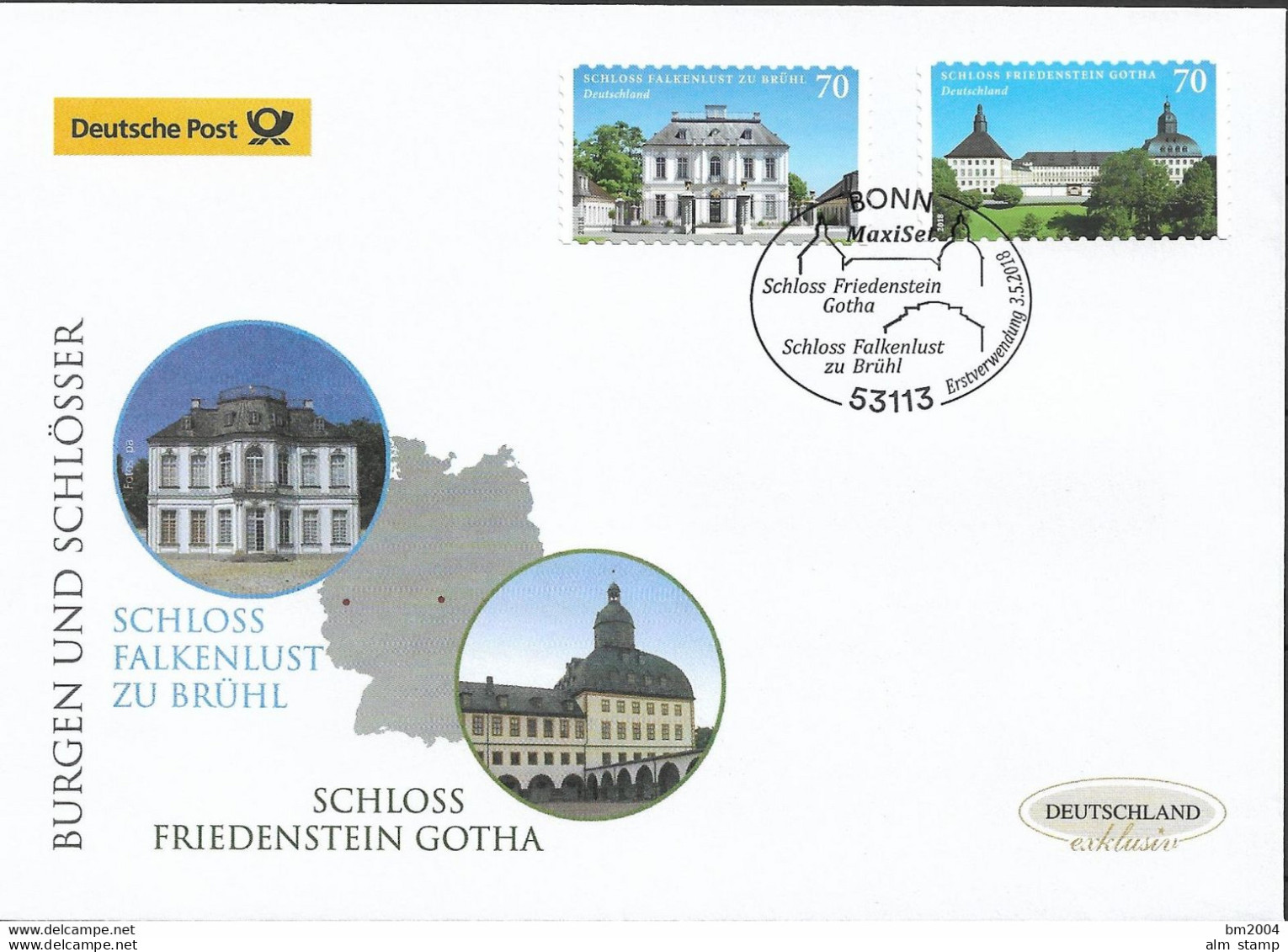 2018 Deutschland  Allem. Fed. Germany Mi. 3388-9 FDC   . Burgen Und Schlösser - 2011-…