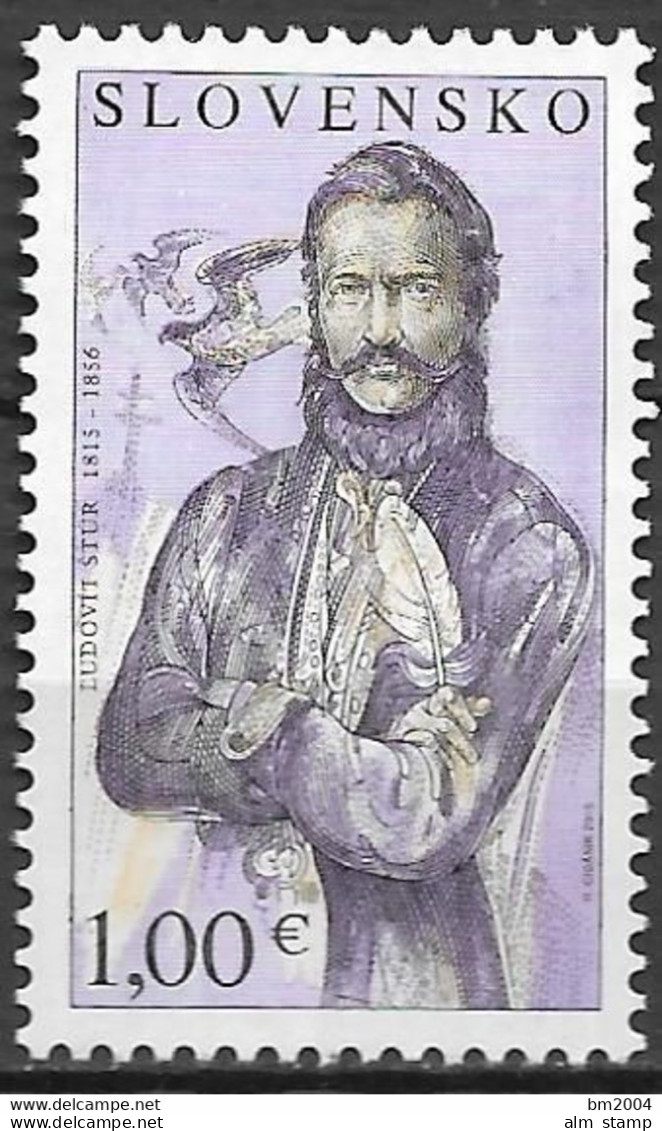 2015 Slowakei Mi. 773 **MNH  200. Geburtstag Von Ľudovít Štúr. - Neufs