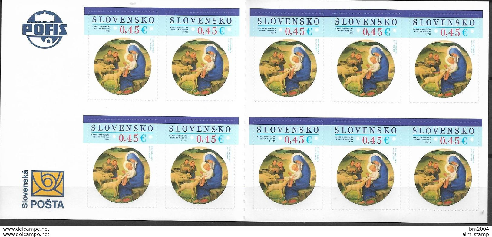 2015 Slowakei Mi. MH 81**MNH  Weihnachten - Ungebraucht