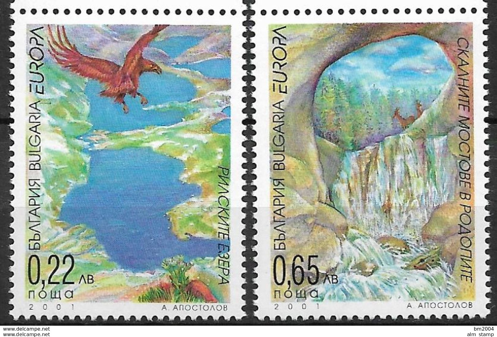 2001 Bulgarien Bulgaria  Mi. 4512-3 **MNH Europa - 2001