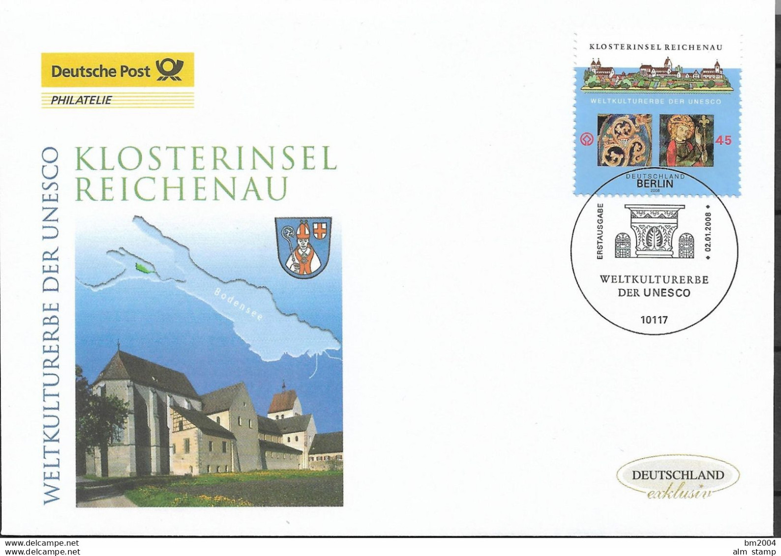 2008 Deutschland Germany Mi. 2637 FDC  UNESCO-Welterbe  Klosterinsel Reichenau, - 2008