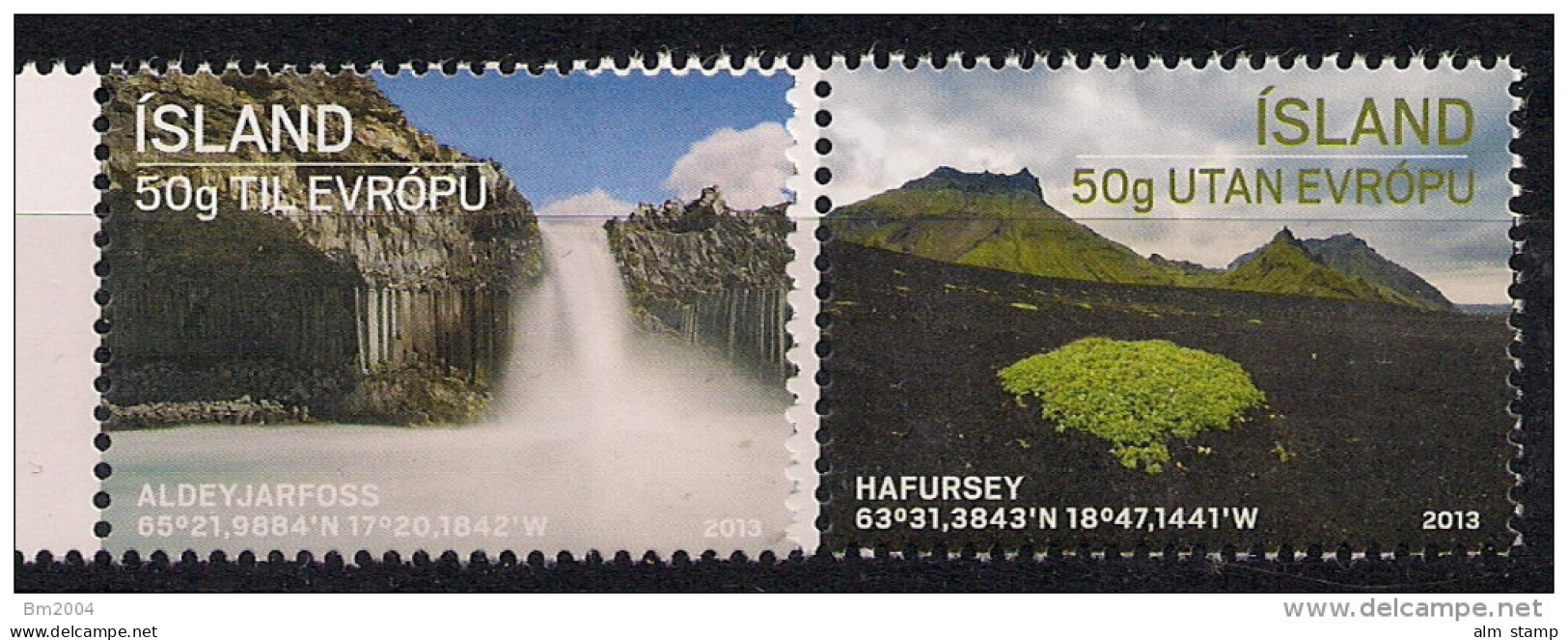 2013 Iceland  Island Mi. 1378-9 **MNH Tourismus - Neufs