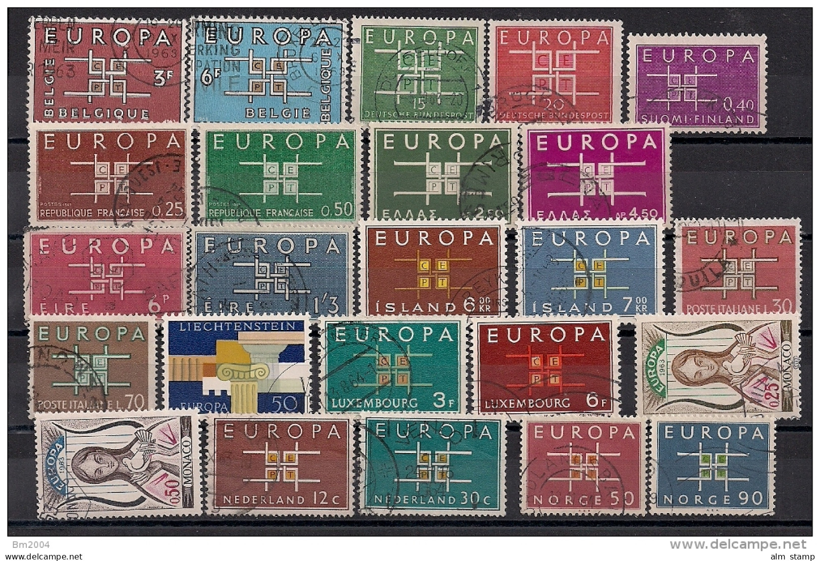 1963 Europa  Kompl Jahrgang Gestempelt - 1963