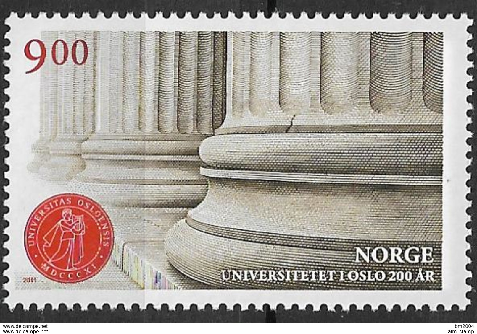 2011 Norwegen Norge Mi.1760 **MNH   200 Jahre Universität Oslo. - Ongebruikt