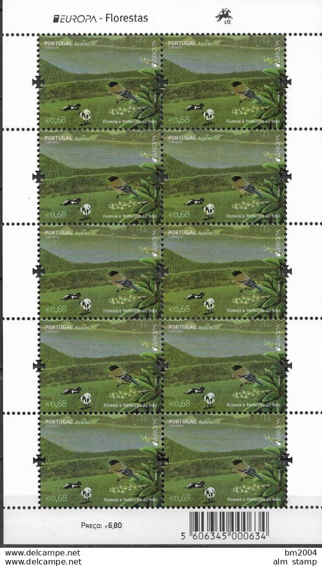 2011 Azoren   Mi. 559**MNH  Europa: Der Wald - 2011