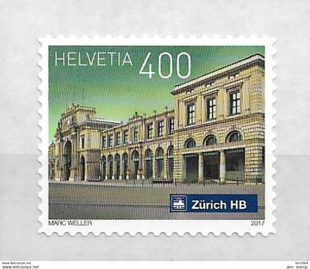 2017 Schweiz   Mi. 2524**MNH  Schweizer Bahnhöfe : Zürich - Unused Stamps