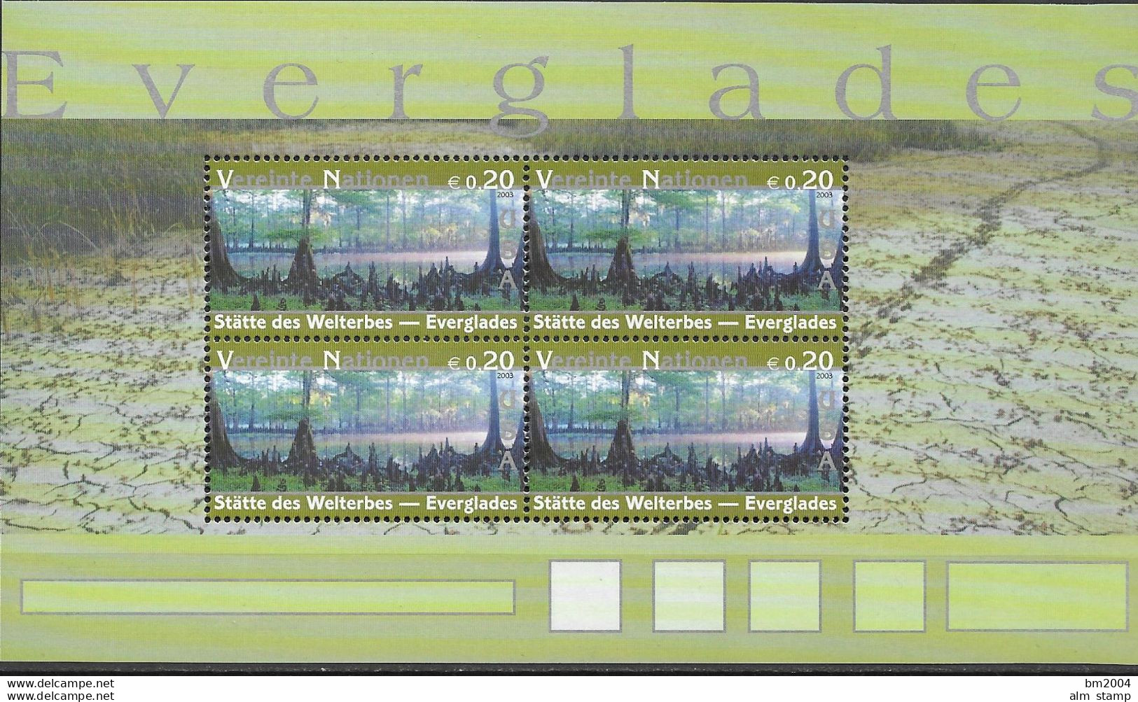 2003 UNO Wien Mi. 399-404 **MNH   UNESCO-Welterbe: Vereinigte Staaten Von Amerika - Ongebruikt