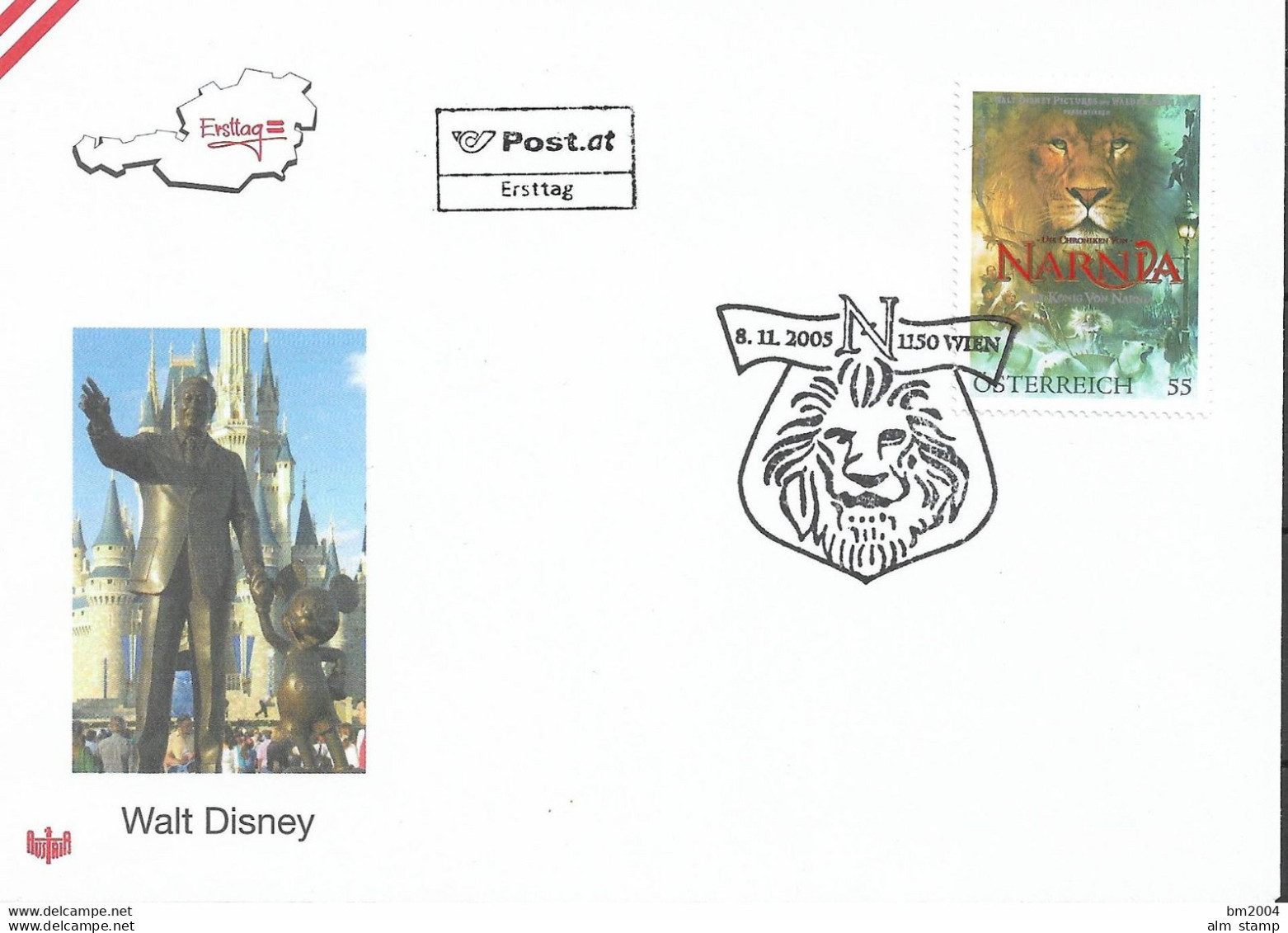 2005 Österreich  Austria Mi.  2560 FDC   „Die Chroniken Von Narnia: Der König Von Narnia - FDC