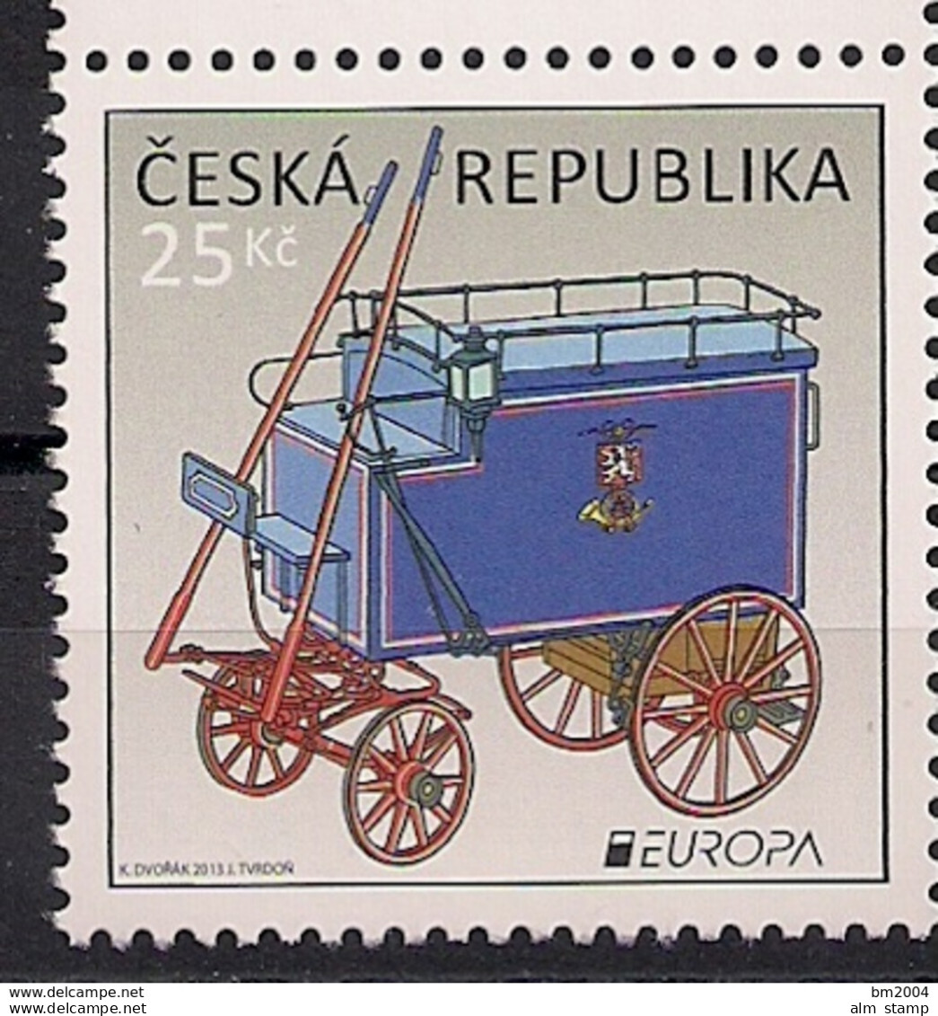 2013 Tschechische Republik  Ceská Mi. 762 **MNH Europa: Postfahrzeuge. - 2013