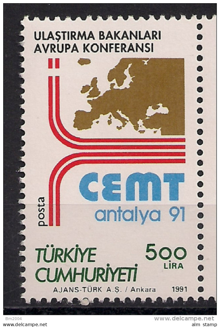 1991 Türkei Mi. 2925 **MNH CEMT - Usati