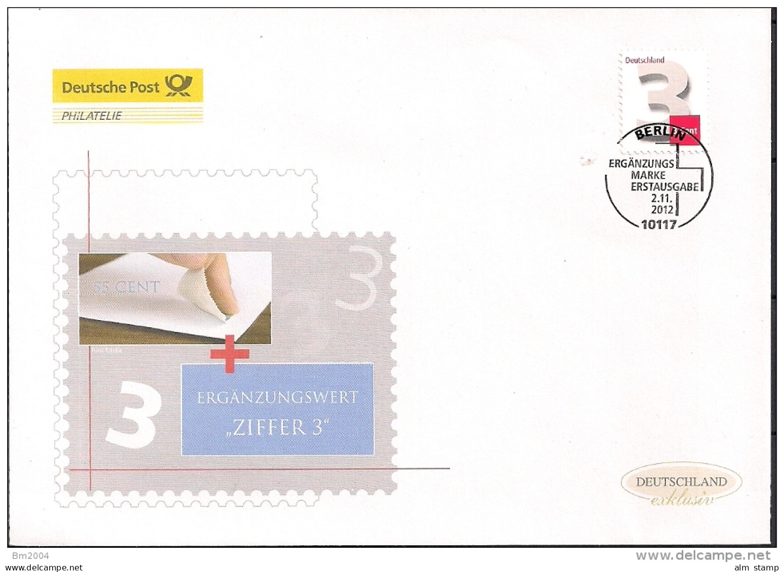 2012  Deutschland Allem. Fed. Mi. 2964 FDC    Freimarke: Ziffernzeichnung - 2011-…