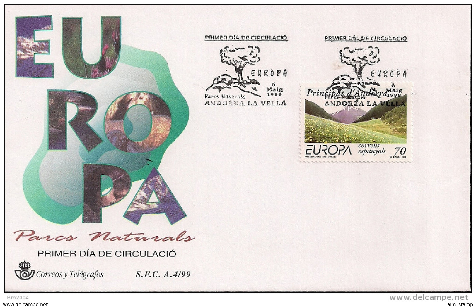 1999 Andorra Esp. Mi. 267  FDC   Europa - 1999