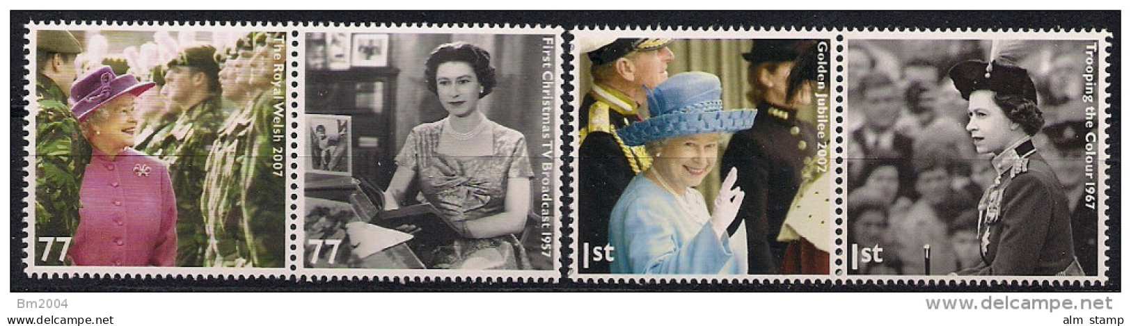 2012 Grossbritannien Mi 3264-70 **MNH 60. Jahrestag Der Thronbesteigung Von Königin Elizabeth II. - Unused Stamps