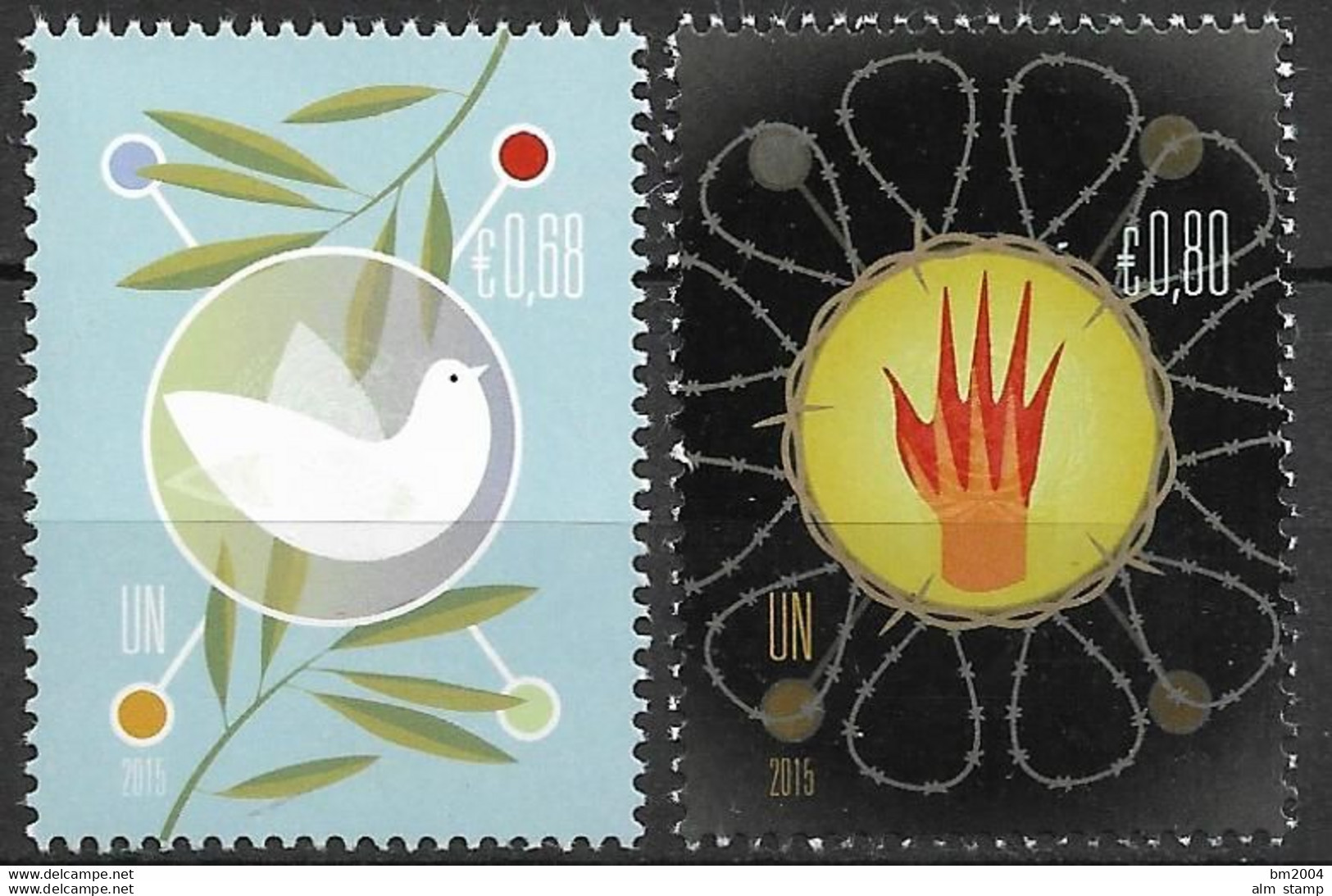 2015 UNO Wien Mi. 882-3**MNH  Ziele Der Vereinten Nationen - Unused Stamps