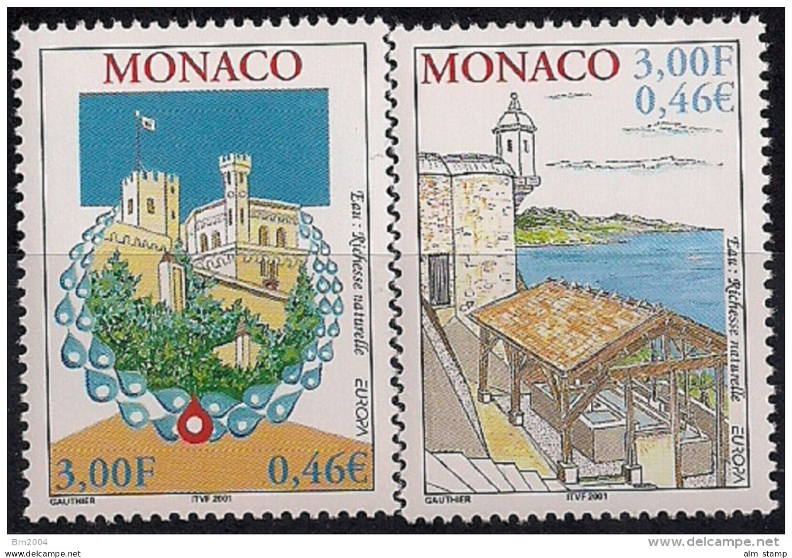2001 Monaco Mi. 2550-1 **MNH - 2001