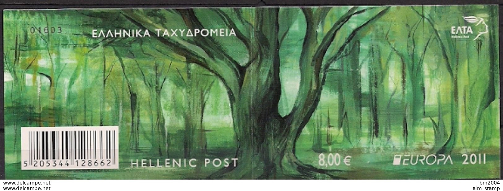 2011 Griechenland Gréce  Mi. MH 35 **MNH    Europa  " Der Wald " - 2011