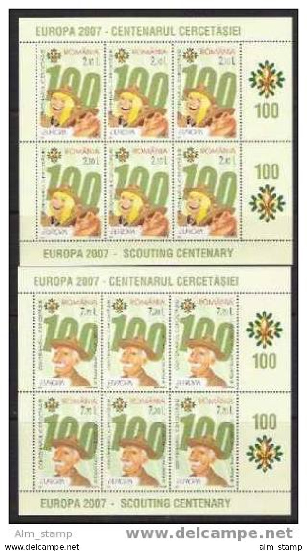 2007 Rumänien Mi. Sheet.Mi.  6190-1  **MNH  Europa - 2007