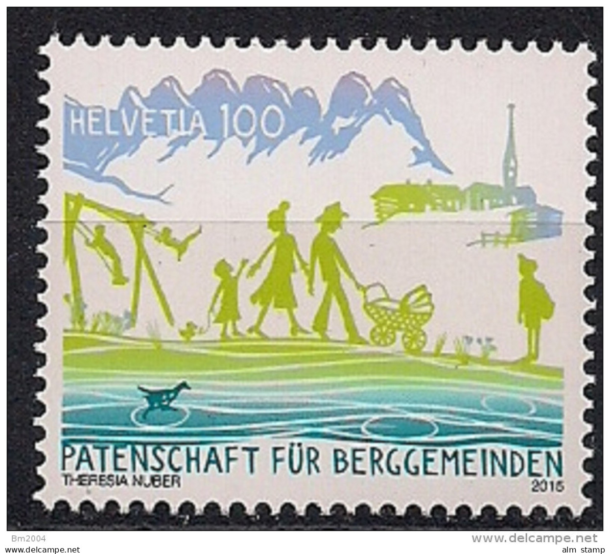 2015 Schweiz  Mi. 2395**MNH 75 Jahre Schweizer Patenschaft Für Berggemeinden - Unused Stamps