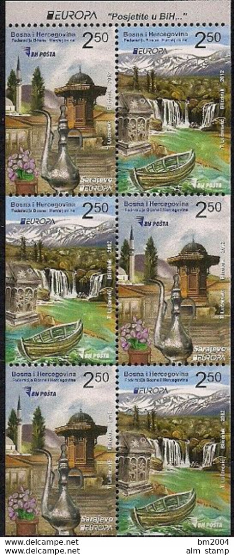 2012 Bosnien Und Herzegowina  Mi. MH 10 **MNH  Europa   " Besuche " - 2012