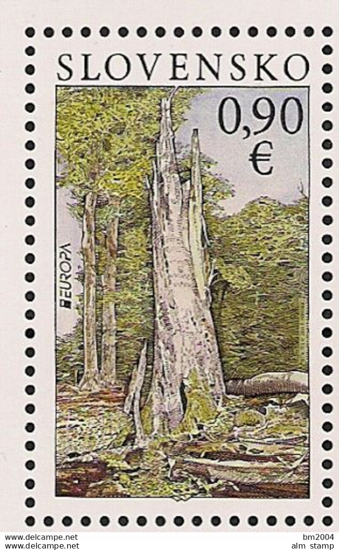 2011 Slowakei  Mi. 661**MNH  Europa   " Der Wald " - 2011