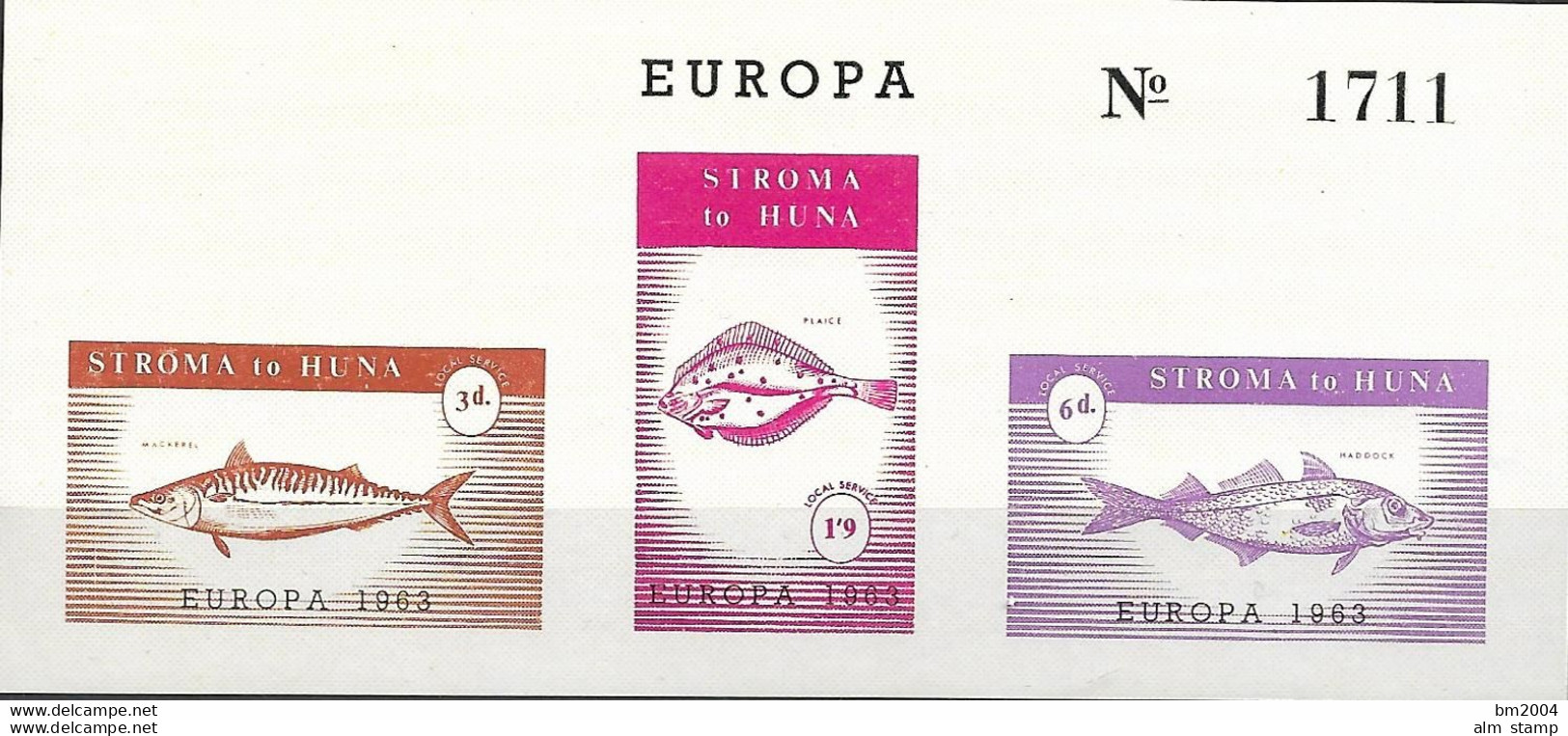 1963 Stroma To Huna  Bloc **MNH Europa - 1963