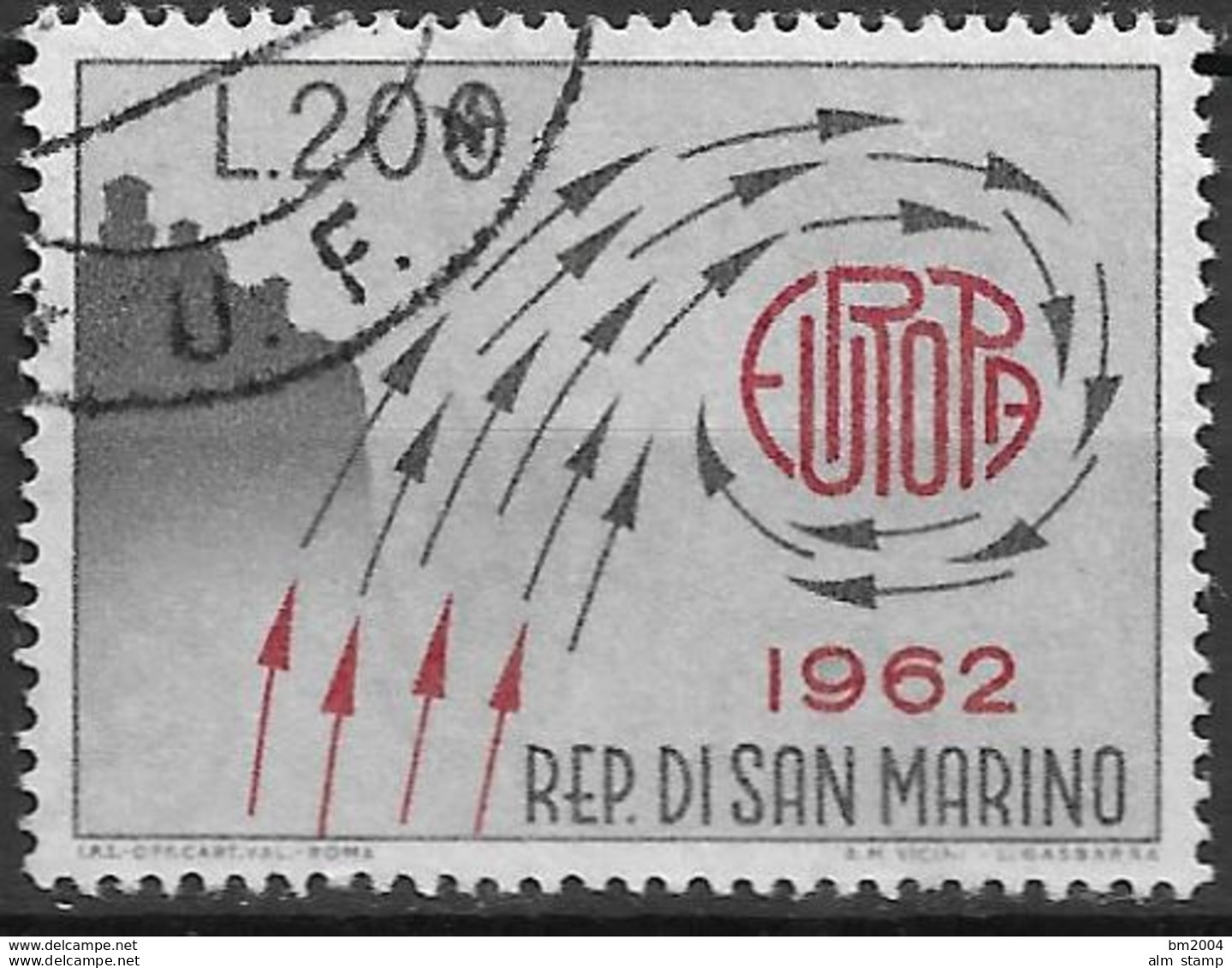 1962 San Marino Mi. 749 Used  Europa - 1962