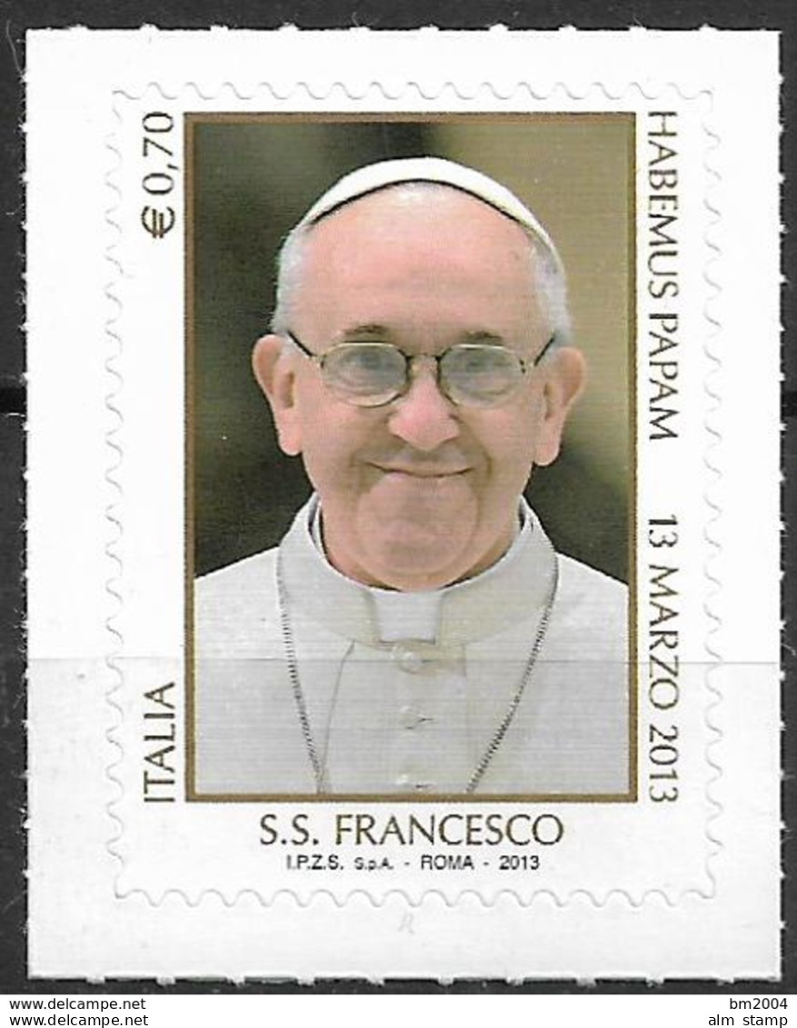 2013 Argentinien Mi. 3500-3  Italien Mi. 3601  Vatilkan Mi. 1766-9 **MNH Wahl Von Papst Franziskus - Joint Issues